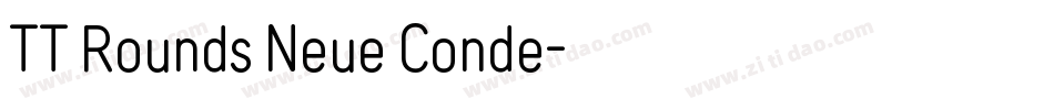 TT Rounds Neue Conde字体转换